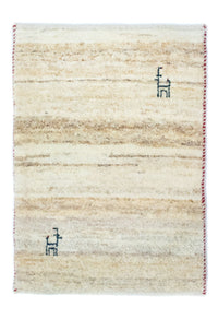 Gabbeh-matta - persisk - 60 x 40 cm - beige