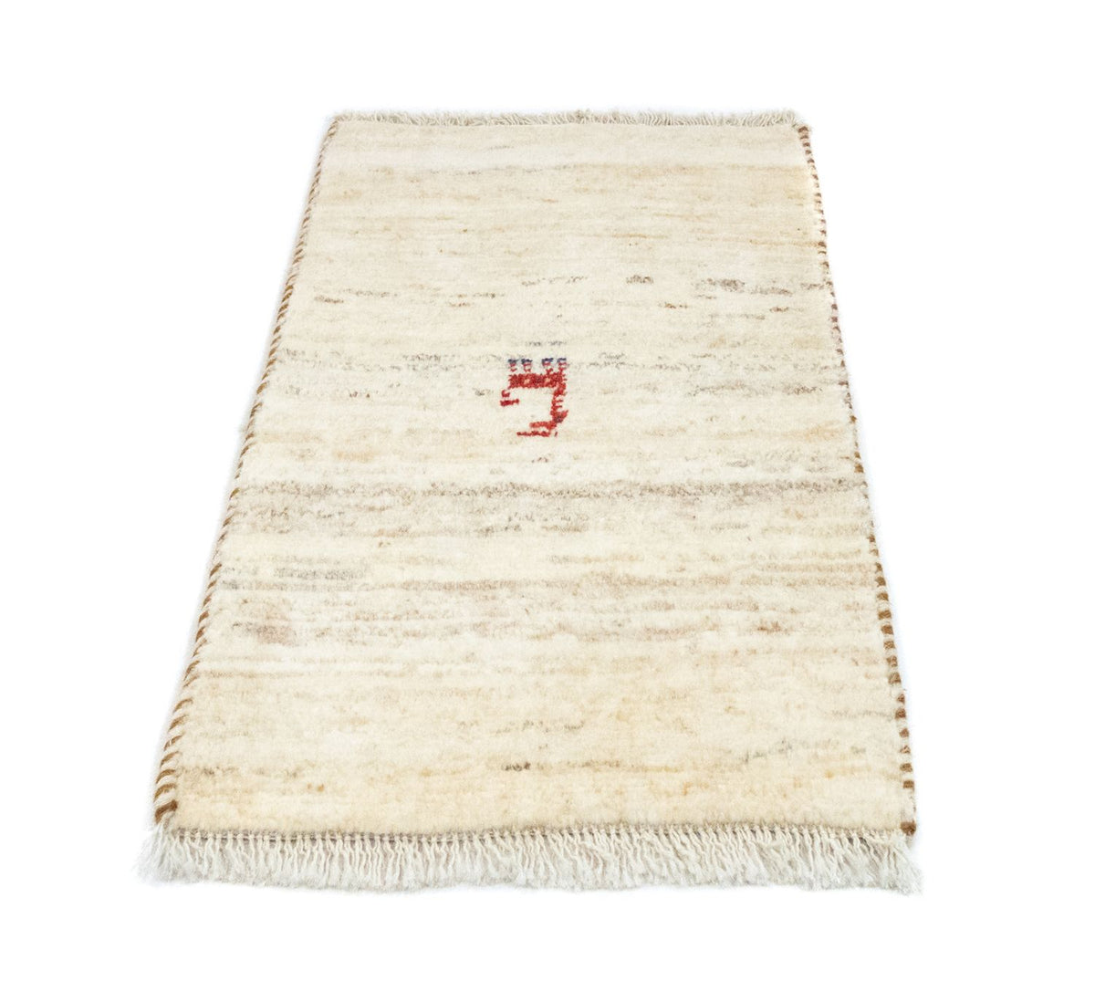 Gabbeh-matta - persisk - 60 x 40 cm - beige