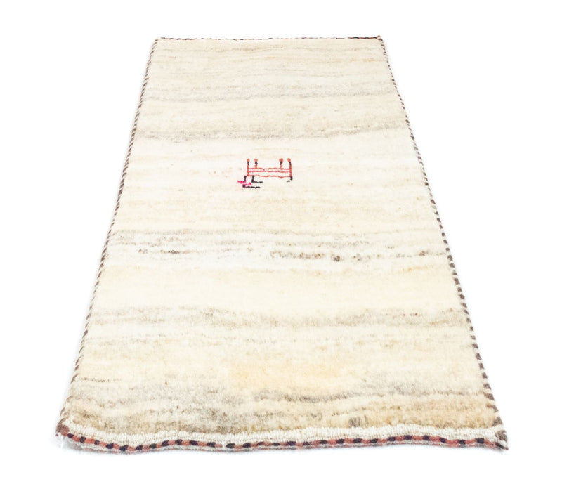 Gabbeh-matta - persisk - 60 x 40 cm - beige