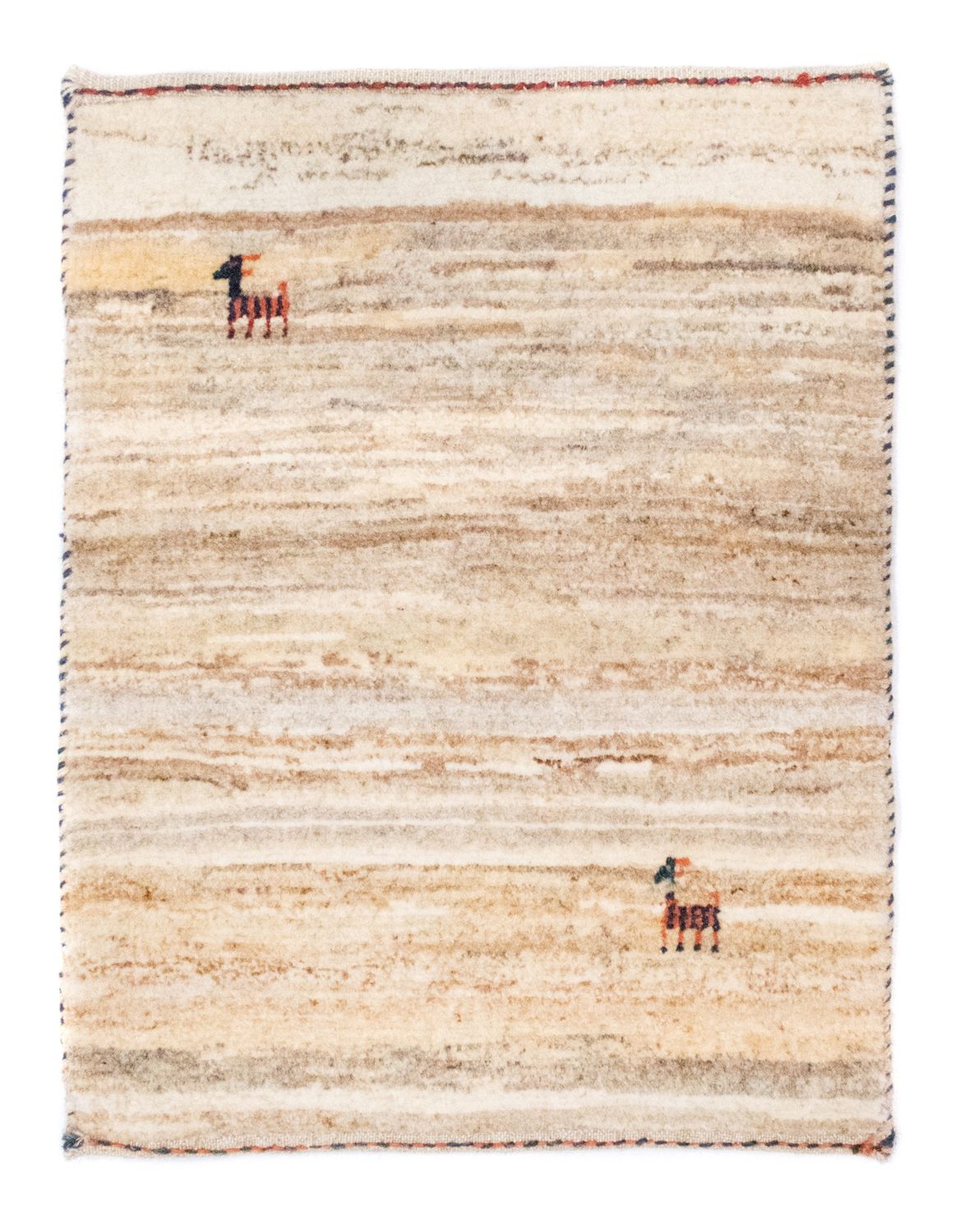 Gabbeh-matta - persisk - 60 x 40 cm - beige