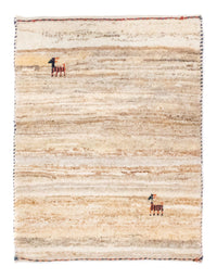 Gabbeh-matta - persisk - 60 x 40 cm - beige