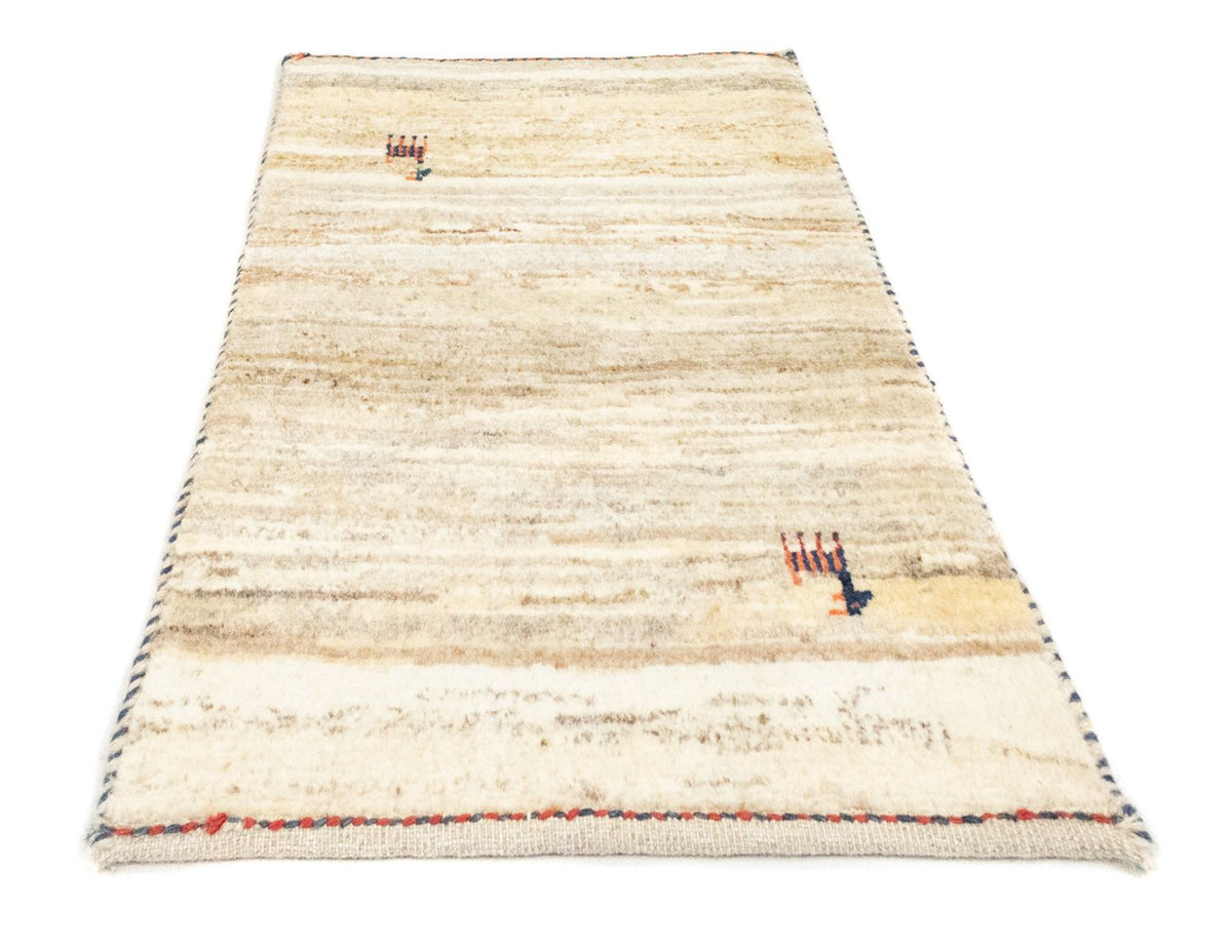Gabbeh-matta - persisk - 60 x 40 cm - beige