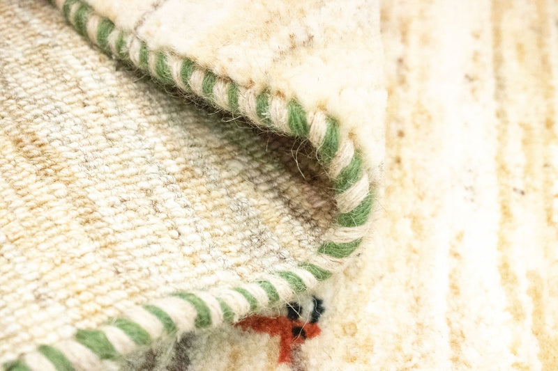 Gabbeh-matta - persisk - 60 x 40 cm - beige