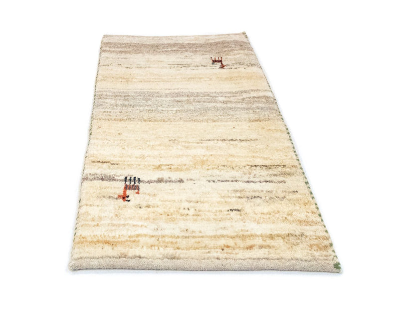 Gabbeh-matta - persisk - 60 x 40 cm - beige