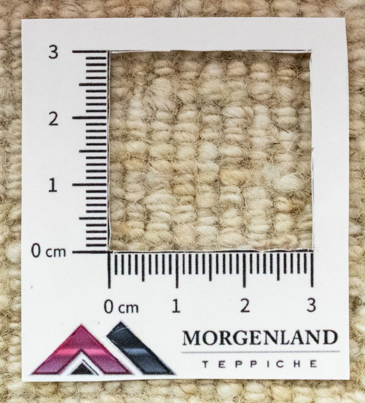 Gabbeh-matta - persisk - 60 x 40 cm - beige