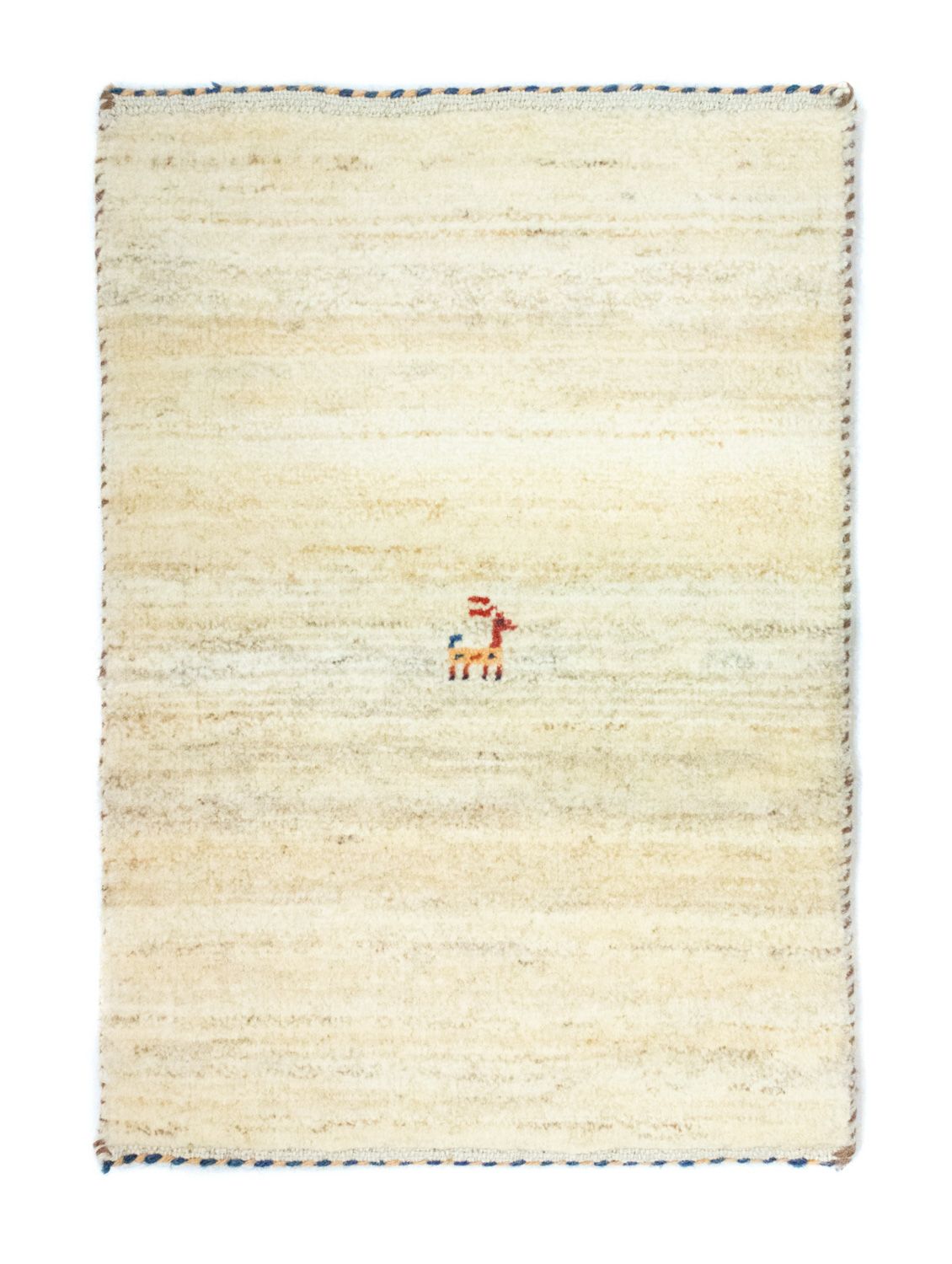 Gabbeh-matta - persisk - 60 x 40 cm - beige