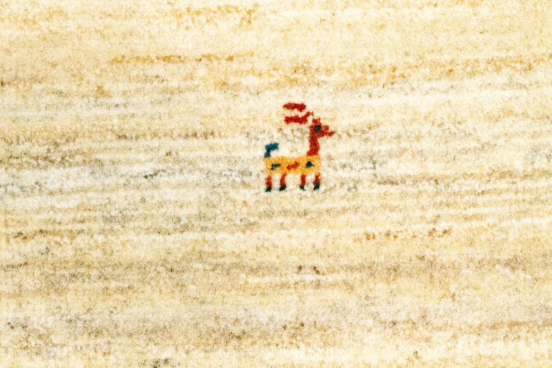 Gabbeh-matta - persisk - 60 x 40 cm - beige