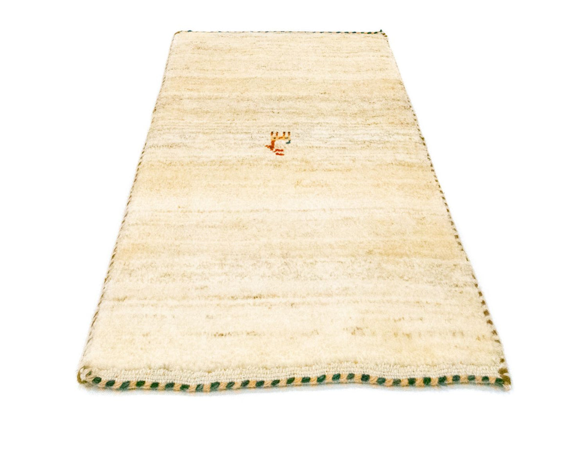 Gabbeh-matta - persisk - 60 x 40 cm - beige