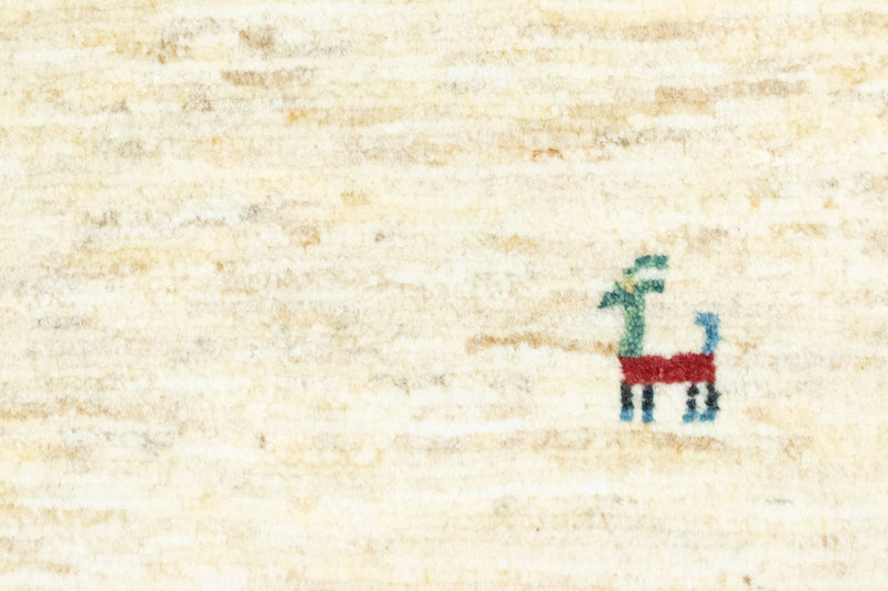 Gabbeh-matta - persisk - 60 x 40 cm - beige