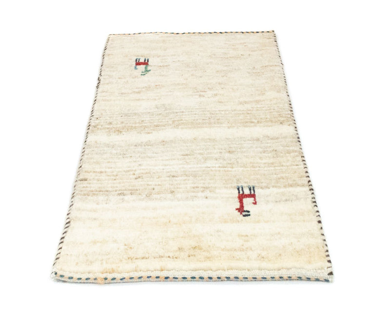 Gabbeh-matta - persisk - 60 x 40 cm - beige
