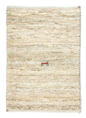 Gabbeh-matta - persisk - 60 x 40 cm - beige