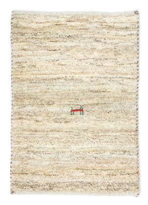 Gabbeh-matta - persisk - 60 x 40 cm - beige