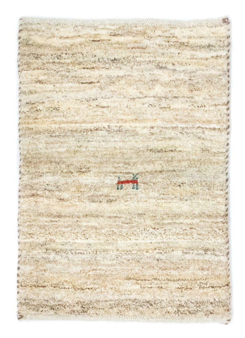 Gabbeh-matta - persisk - 60 x 40 cm - beige