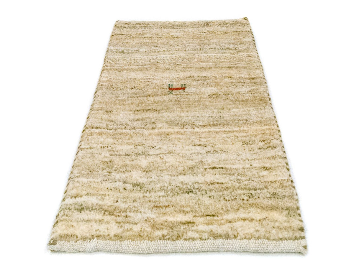 Gabbeh-matta - persisk - 60 x 40 cm - beige