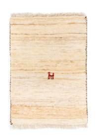 Gabbeh-matta - persisk - 60 x 40 cm - beige