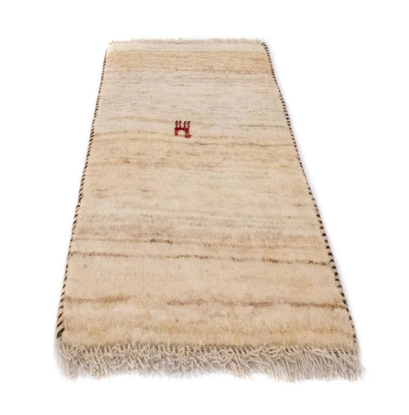 Gabbeh-matta - persisk - 60 x 40 cm - beige