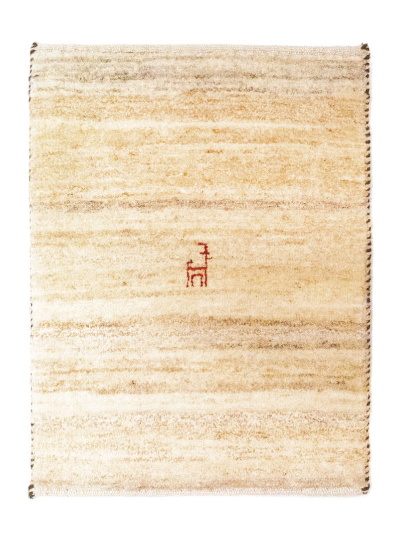 Gabbeh-matta - persisk - 60 x 40 cm - beige