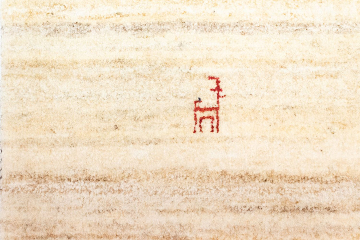 Gabbeh-matta - persisk - 60 x 40 cm - beige