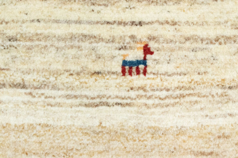 Gabbeh-matta - persisk - 60 x 40 cm - beige