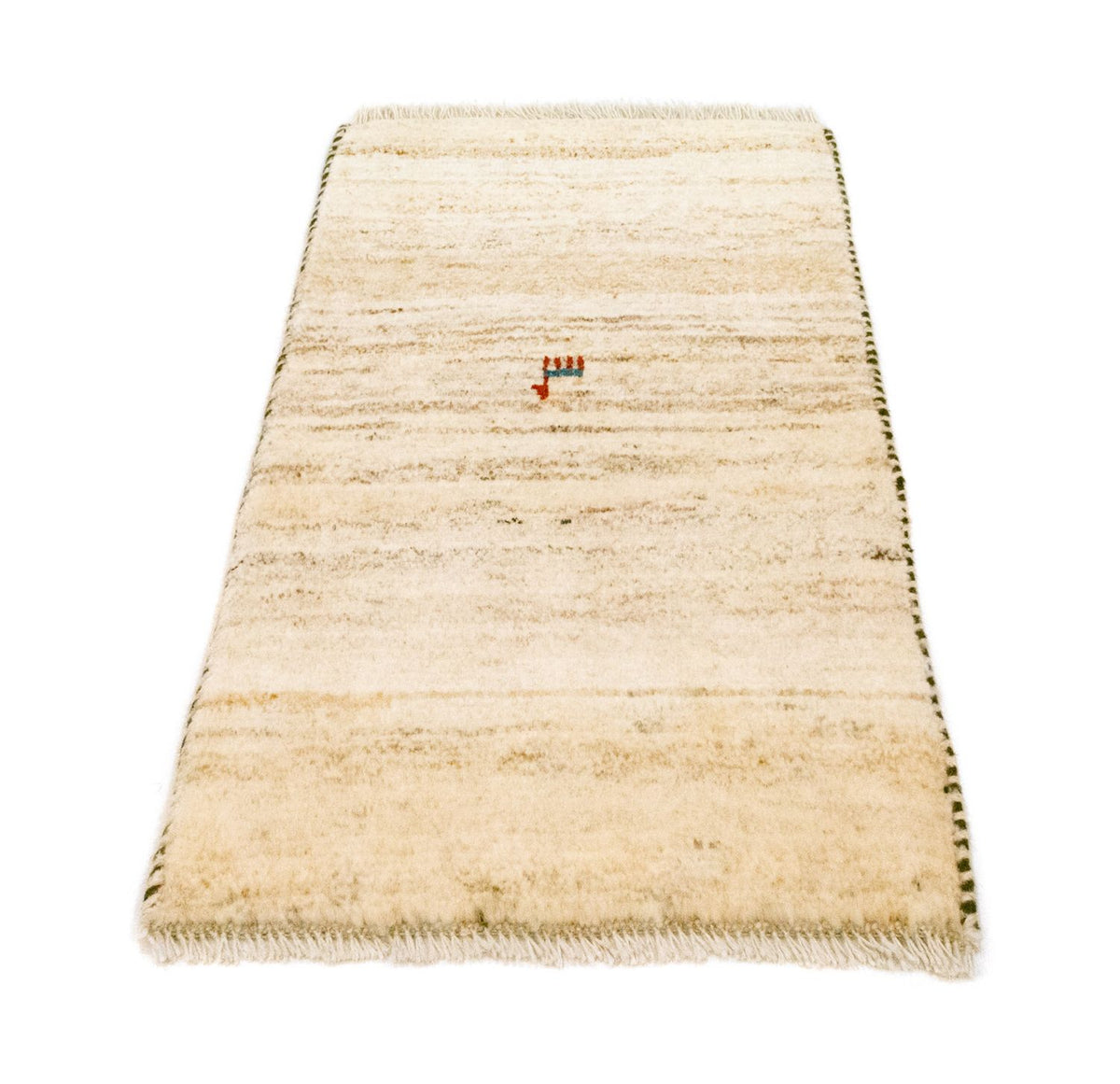 Gabbeh-matta - persisk - 60 x 40 cm - beige
