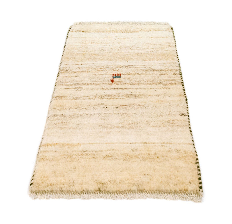 Gabbeh-matta - persisk - 60 x 40 cm - beige