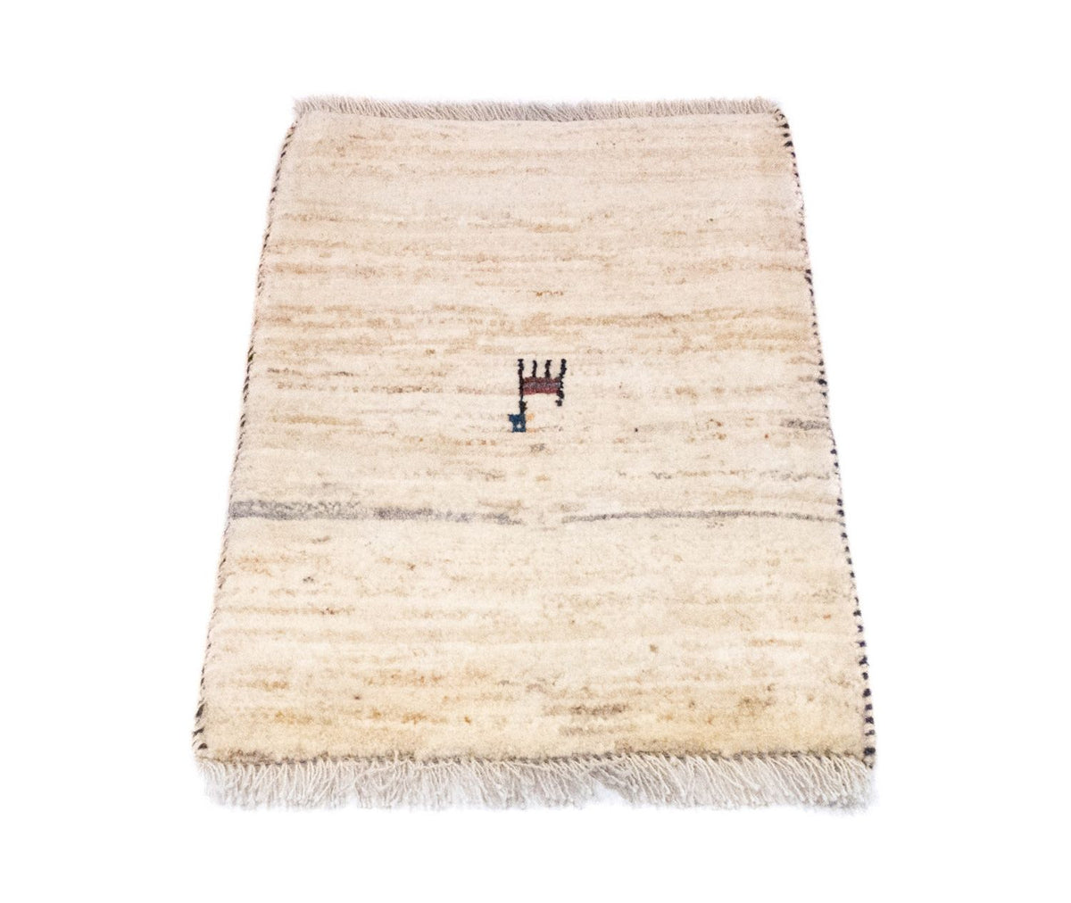 Gabbeh-matta - persisk - 60 x 40 cm - beige