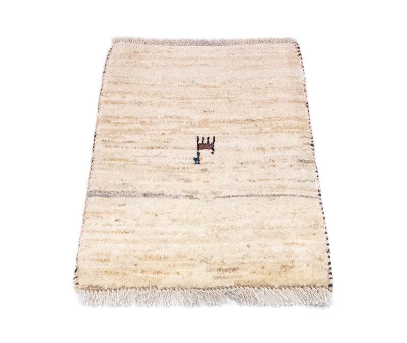 Gabbeh-matta - persisk - 60 x 40 cm - beige