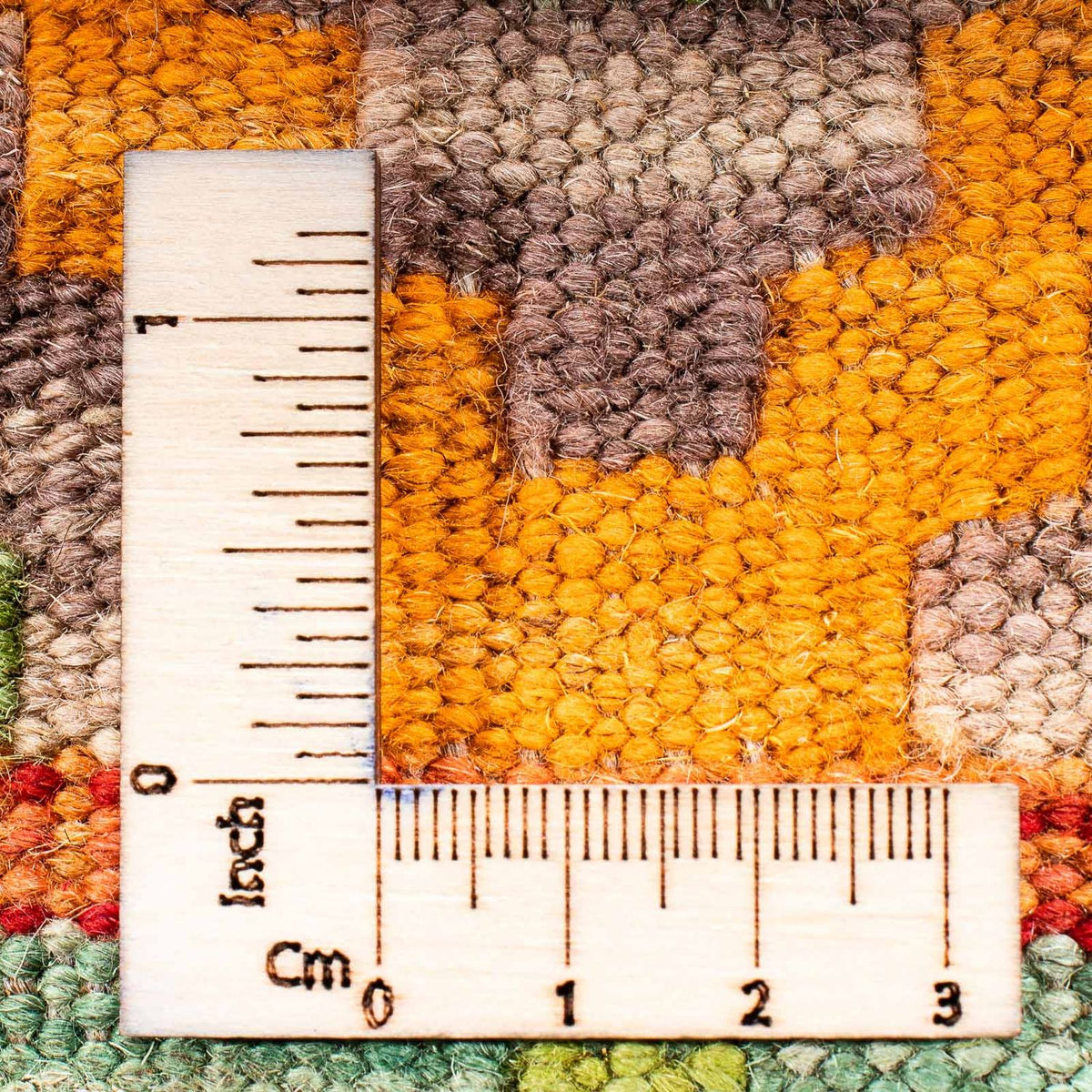 Kelim Carpet - Splash - 205 x 155 cm - grön