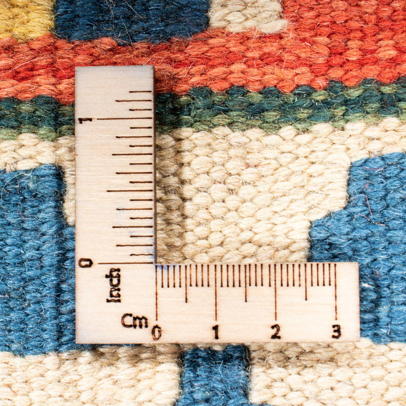 Runner Kelim Carpet - orientalisk matta - 206 x 60 cm - mörkröd