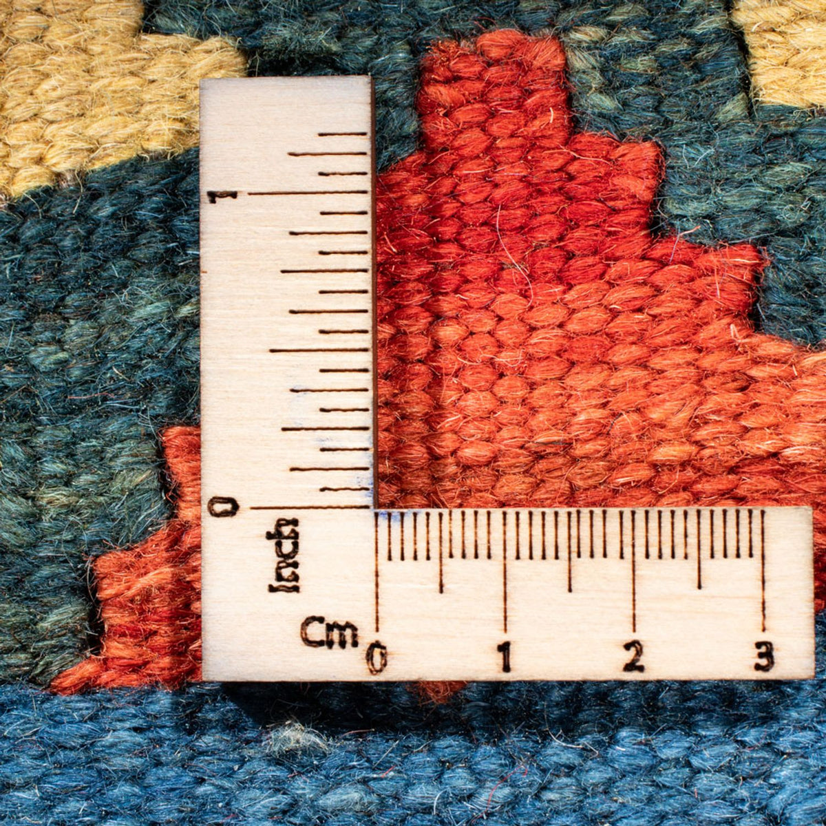 Runner Kelim Carpet - orientalisk matta - 204 x 62 cm - blå