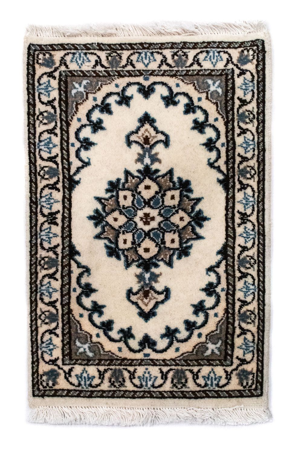 Persisk matta - Nain - 60 x 40 cm - naturvit