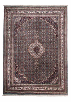 Orientaliska mattor - Bijar - Indus - 349 x 246 cm - mörkgrå