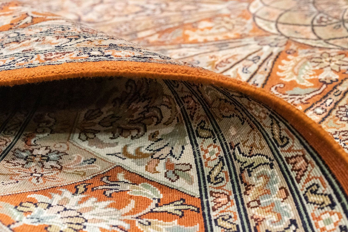 Sidenmatta - Kashmir Silk - 279 x 185 cm - brun