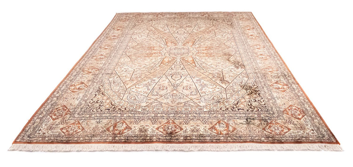 Sidenmatta - Kashmir Silk - 279 x 185 cm - brun