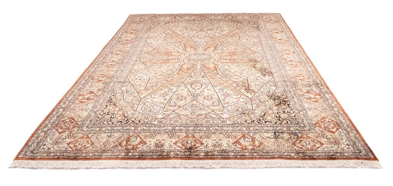 Sidenmatta - Kashmir Silk - 279 x 185 cm - brun