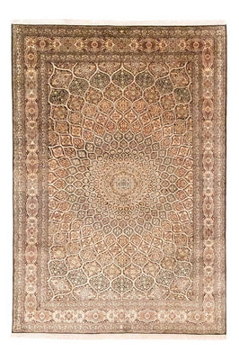 Sidenmatta - Kashmir Silk - 280 x 185 cm - brun