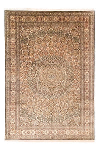 Sidenmatta - Kashmir Silk - 280 x 185 cm - brun