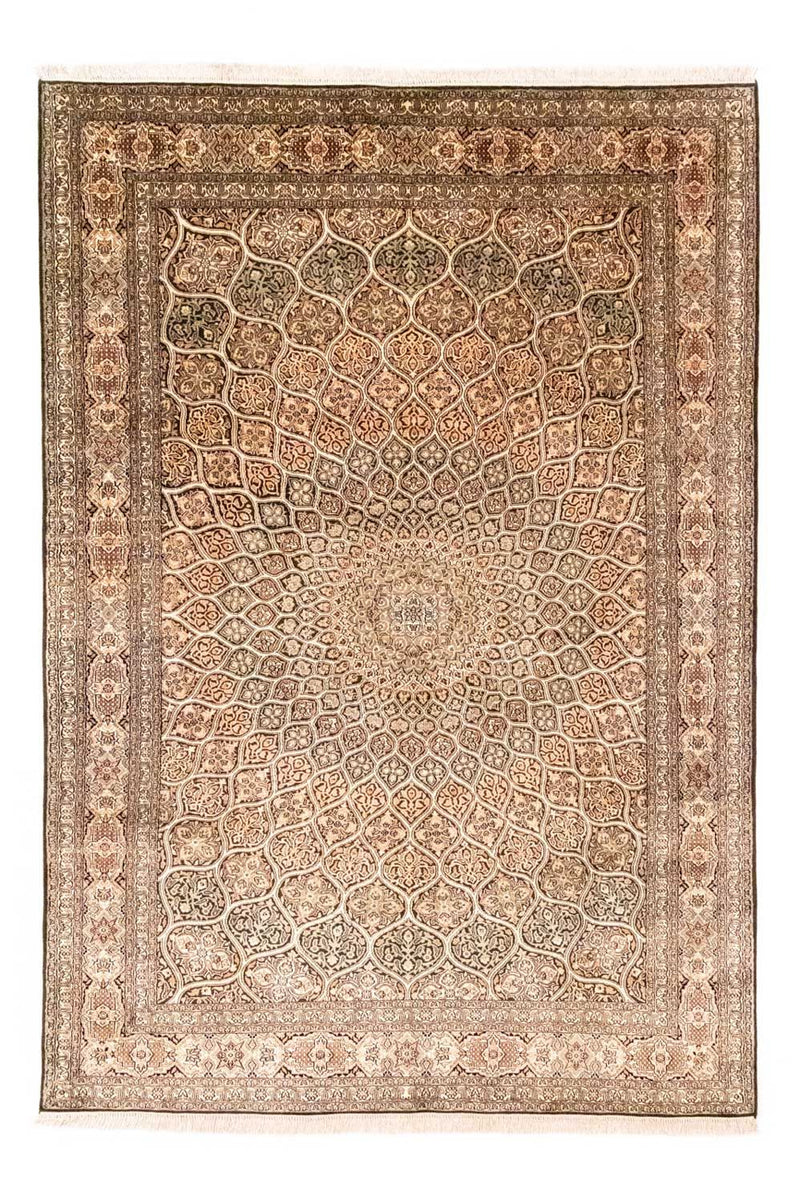 Sidenmatta - Kashmir Silk - 280 x 185 cm - brun
