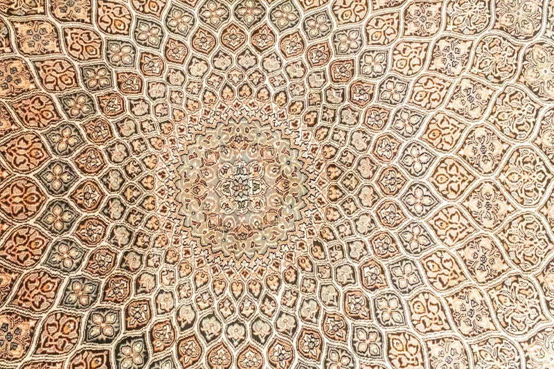 Sidenmatta - Kashmir Silk - 280 x 185 cm - brun