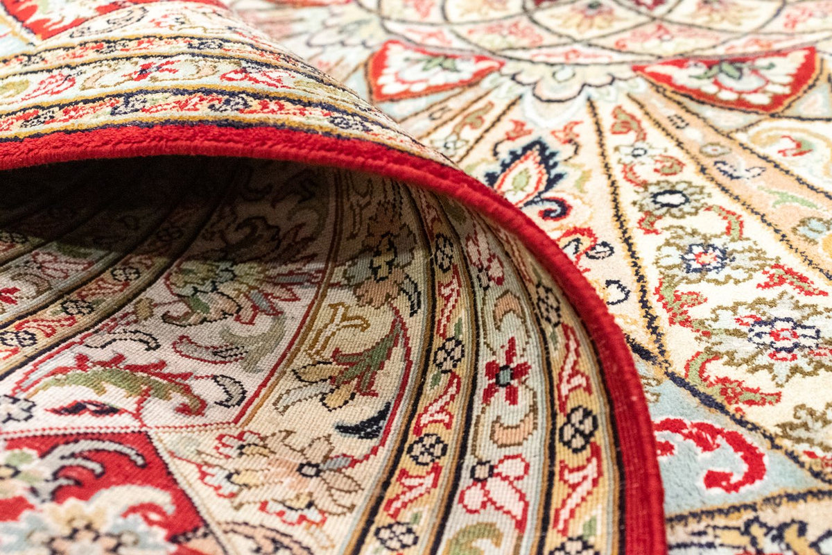 Sidenmatta - Kashmir Silk - 250 x 167 cm - röd