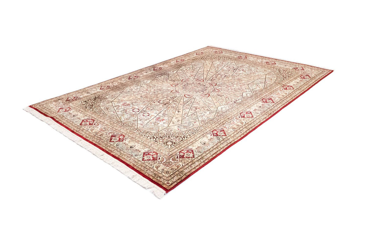 Sidenmatta - Kashmir Silk - 250 x 167 cm - röd