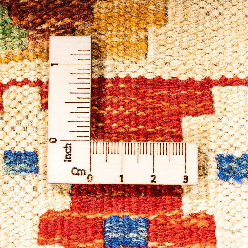 Runner Kelim Carpet - Splash - 305 x 81 cm - beige