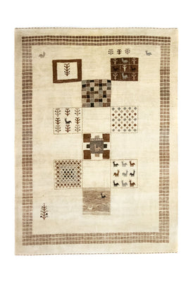 Gabbeh-matta - Loribaft Persian - 219 x 157 cm - beige