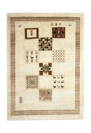 Gabbeh-matta - Loribaft Persian - 219 x 157 cm - beige