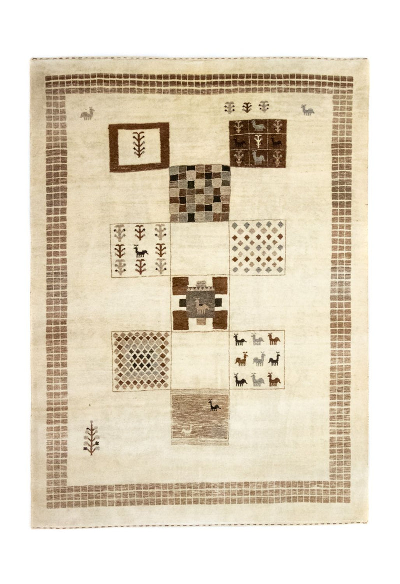 Gabbeh-matta - Loribaft Persian - 219 x 157 cm - beige