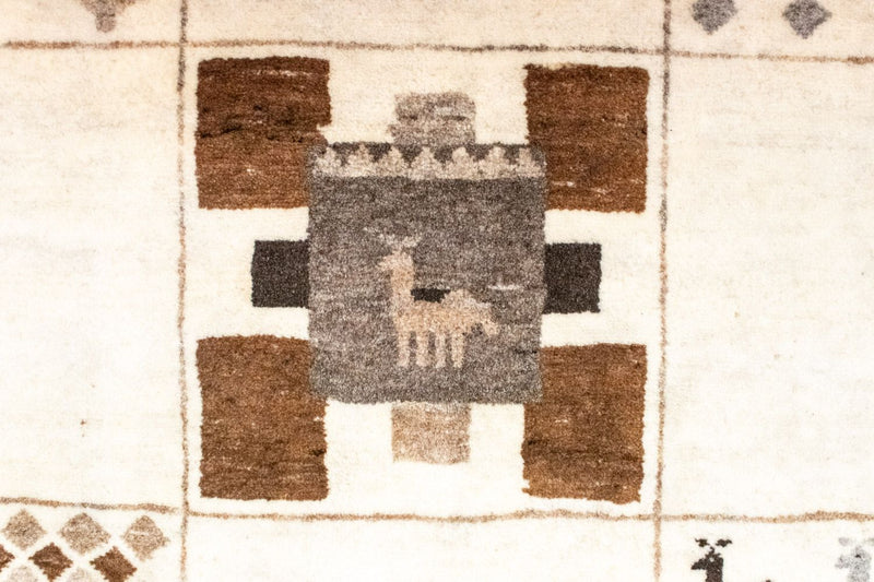 Gabbeh-matta - Loribaft Persian - 219 x 157 cm - beige