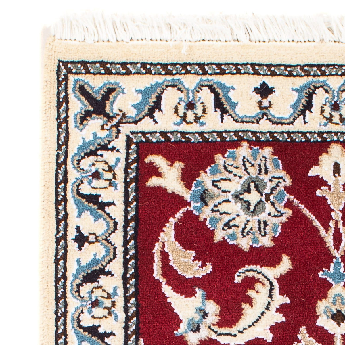 Persisk matta - Nain - 89 x 56 cm - mörkröd