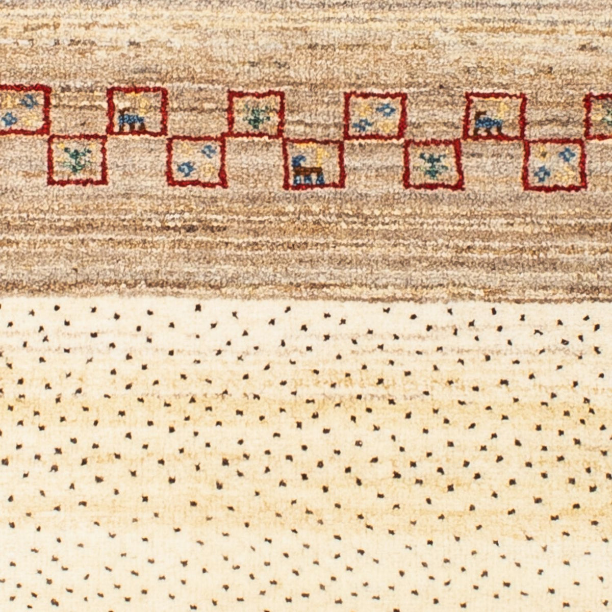 Gabbeh-matta - Loribaft Persian - 138 x 79 cm - beige