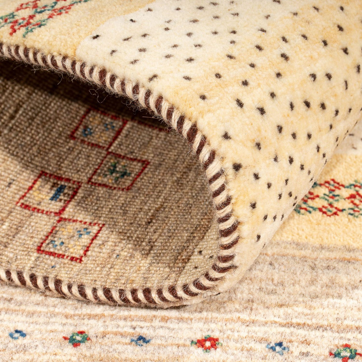 Gabbeh-matta - Loribaft Persian - 138 x 79 cm - beige