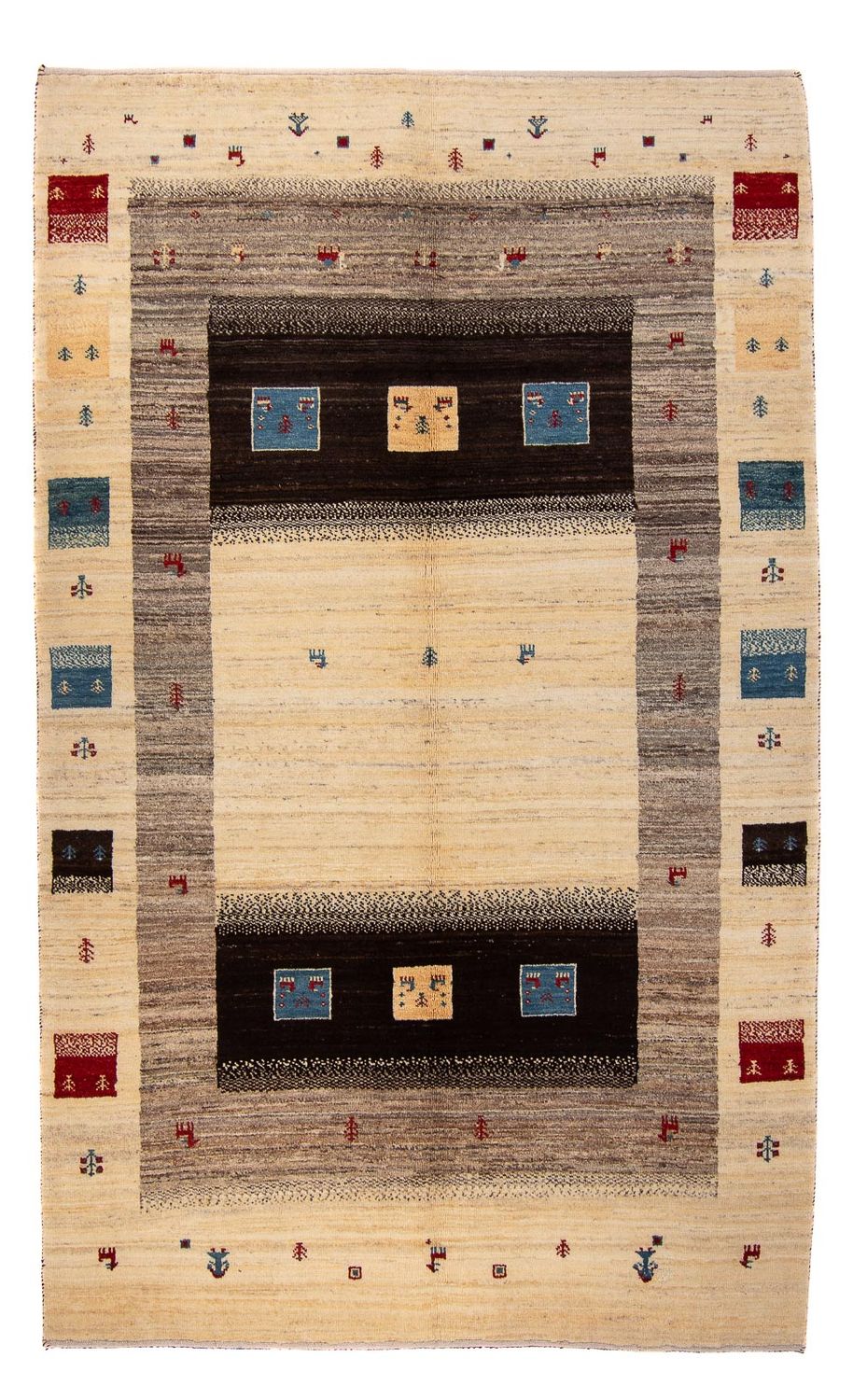 Gabbeh-matta - Loribaft Persian - 240 x 153 cm - beige